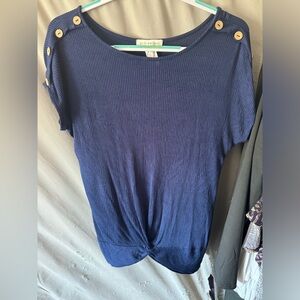 Stitch works Large blue blouse soft and loose